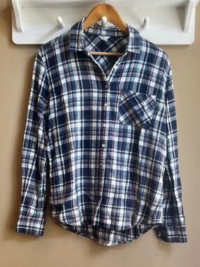 Aeropostale Plaid Flannel Button Down Shirt Women's XL